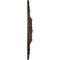Ekena Millwork Ashley Ceiling Medallion (Fits Canopies up to 4 3/4"), Hand-Painted Rust, 23 7/8"OD x 4"ID x 2 1/8"P CM23ASRUS - alternate 2